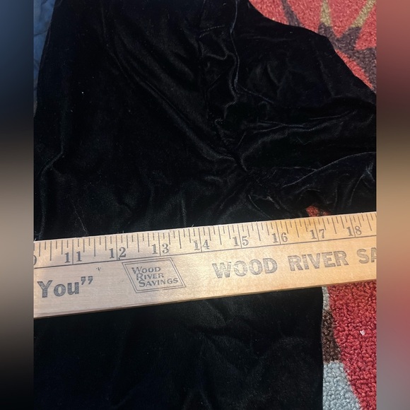 Vtg  Scott McClintock Black Velvet Bolero Jacket Puffy Shoulder Goth Sz M - Picture 7 of 8